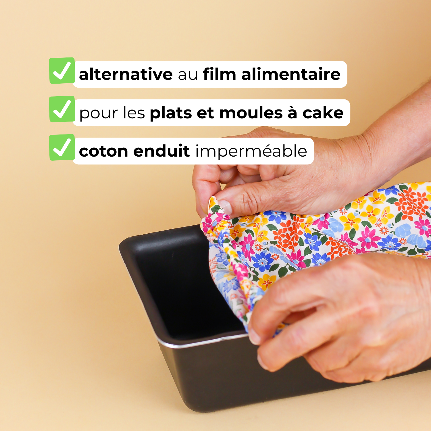 Couvre cake en tissu