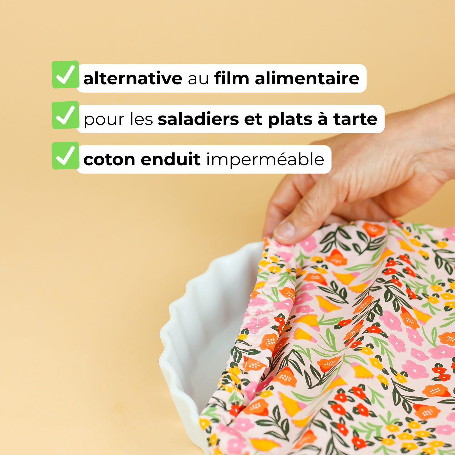 Couvre plat en tissu – Taille L
