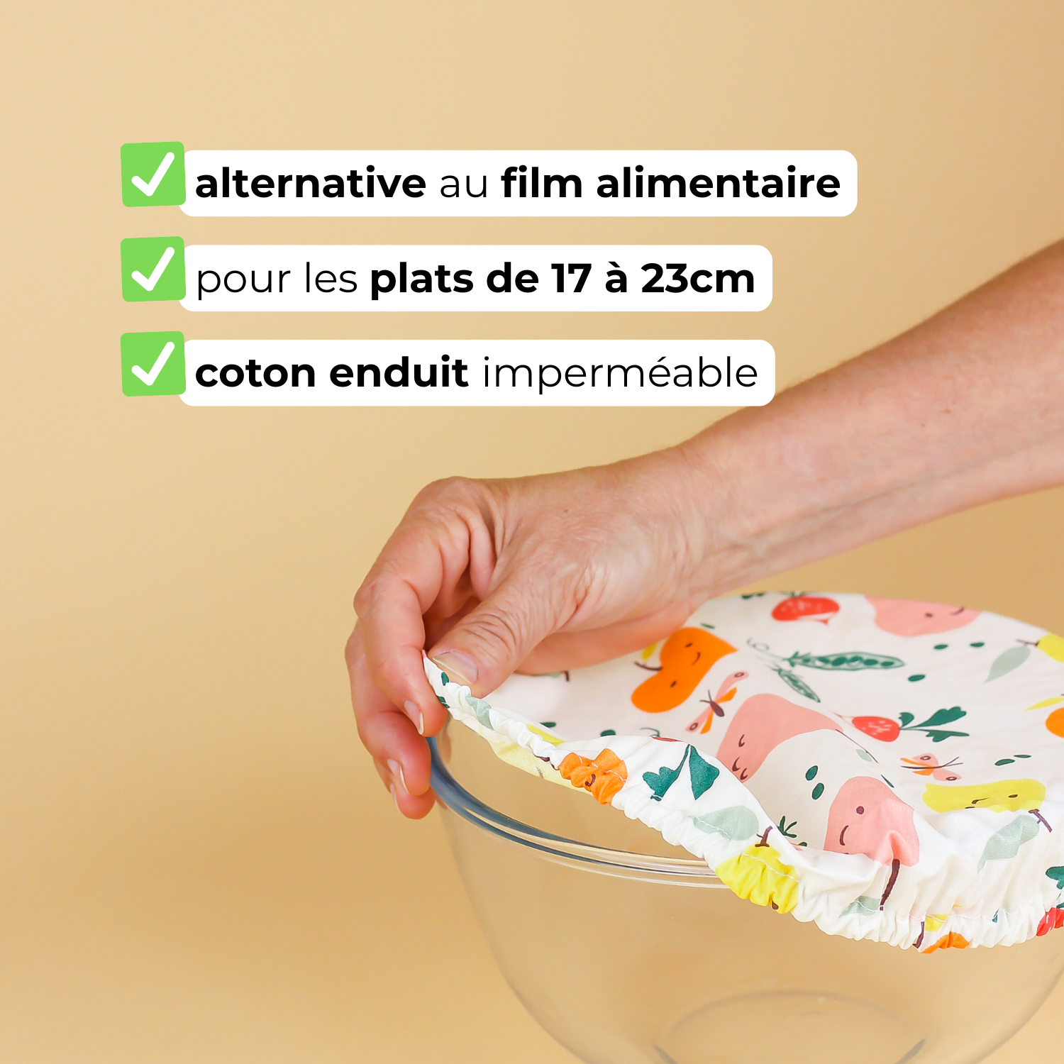 Couvre plat réutilisable – Taille M