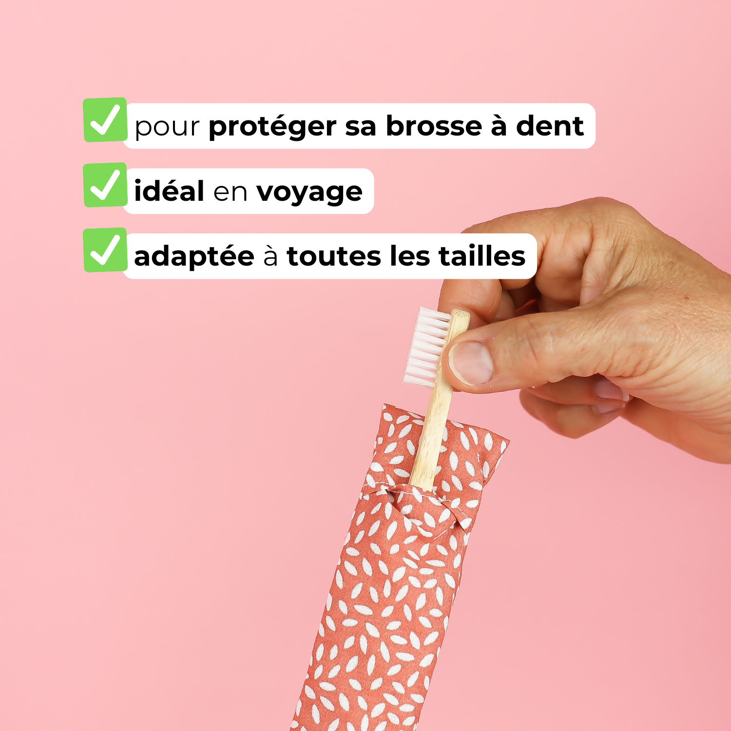 Pochette à brosse à dents