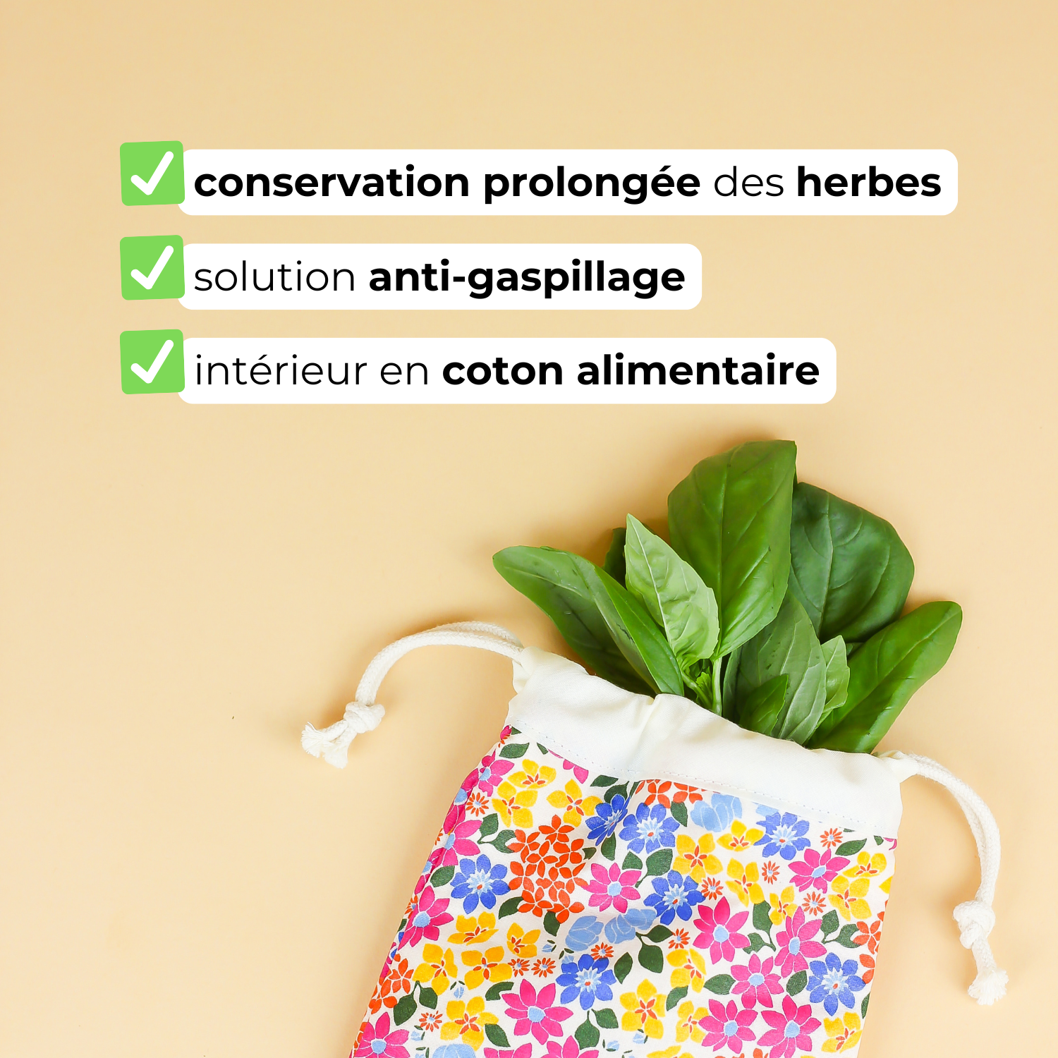 Sac à herbes aromatiques